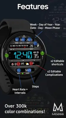 MD266 Classic Watch Face android App screenshot 13