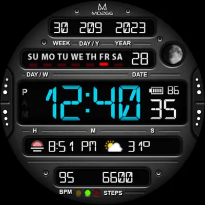 MD266 Classic Watch Face android App screenshot 1