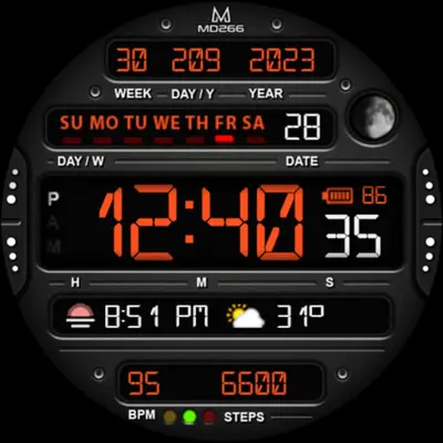 MD266 Classic Watch Face android App screenshot 2