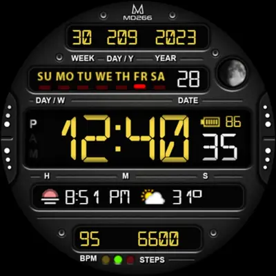 MD266 Classic Watch Face android App screenshot 3