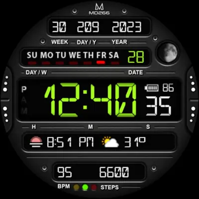 MD266 Classic Watch Face android App screenshot 4