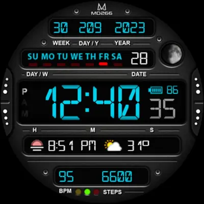 MD266 Classic Watch Face android App screenshot 5