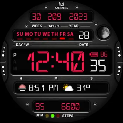 MD266 Classic Watch Face android App screenshot 6