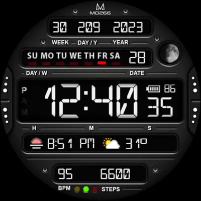 MD266 Classic Watch Face android App screenshot 7